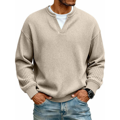 Alden - Refined Waffle Knit Pullover | By Mason & Reed London