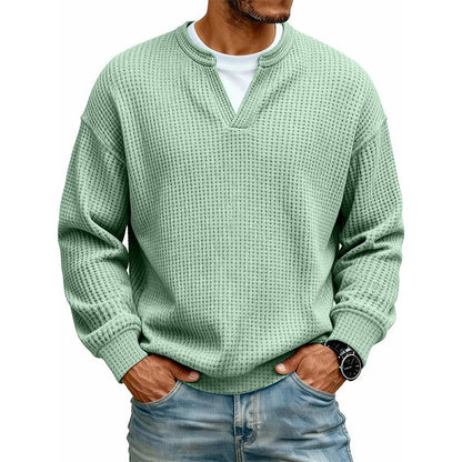 Alden - Refined Waffle Knit Pullover | By Mason & Reed London