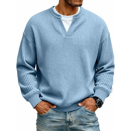 Alden - Refined Waffle Knit Pullover | By Mason & Reed London