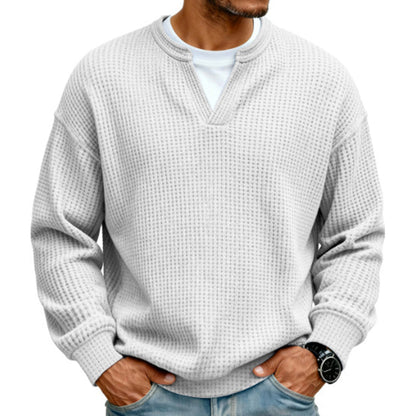 Alden - Refined Waffle Knit Pullover | By Mason & Reed London