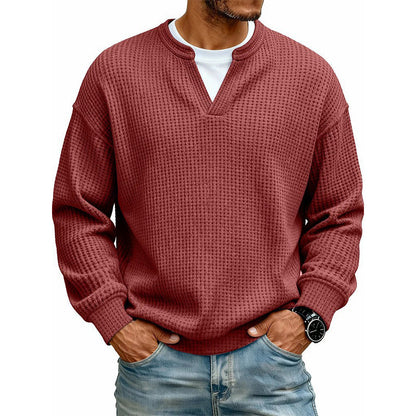 Alden - Refined Waffle Knit Pullover | By Mason & Reed London