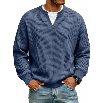 Alden - Refined Waffle Knit Pullover | By Mason & Reed London