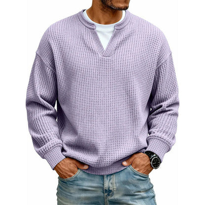 Alden - Refined Waffle Knit Pullover | By Mason & Reed London