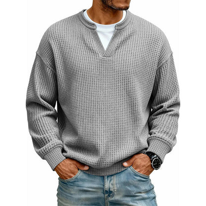 Alden - Refined Waffle Knit Pullover | By Mason & Reed London