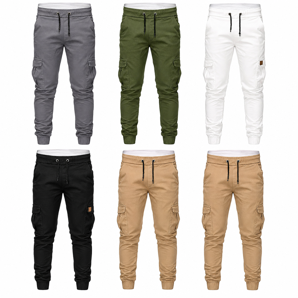 Aidan - Modern Slim Fit Cargo Joggers | By Mason & Reed London