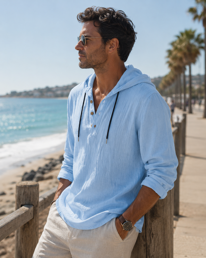 Tiernan - Relaxed Utility Hoodie Shirt | By Mason & Reed London