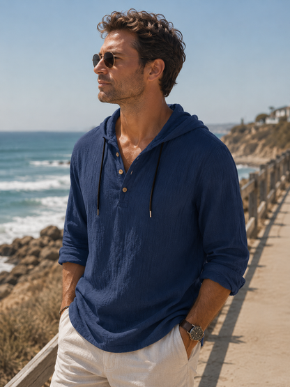 Tiernan - Relaxed Utility Hoodie Shirt | By Mason & Reed London