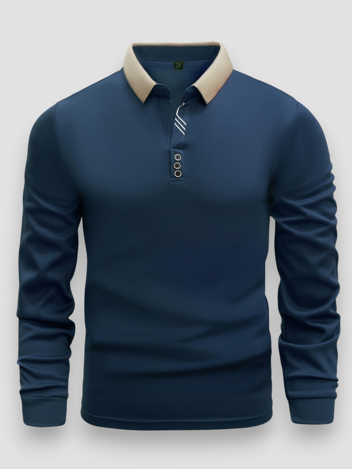 Caleb - Smart Casual Long Sleeve Polo | By Mason & Reed London