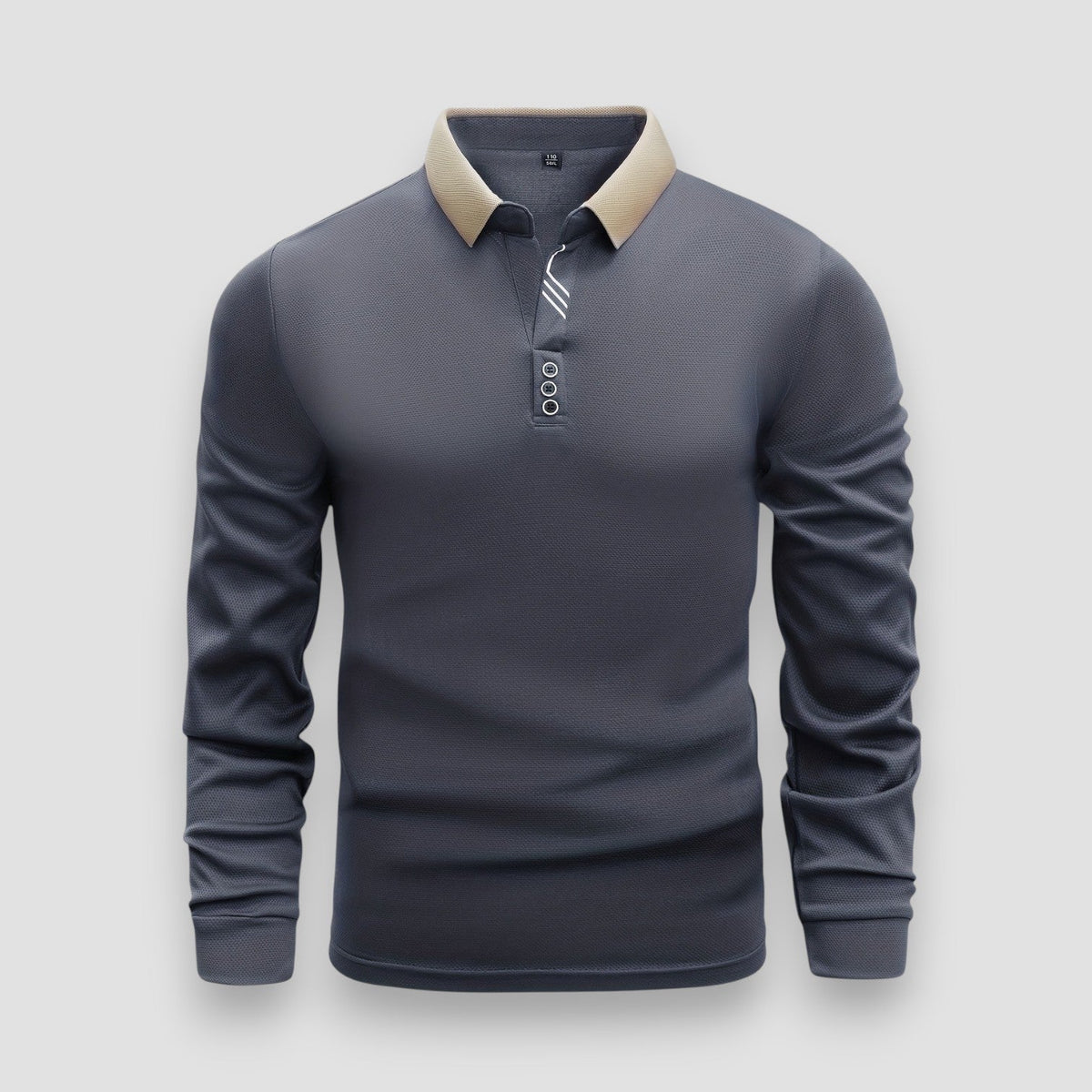 Caleb - Smart Casual Long Sleeve Polo | By Mason & Reed London