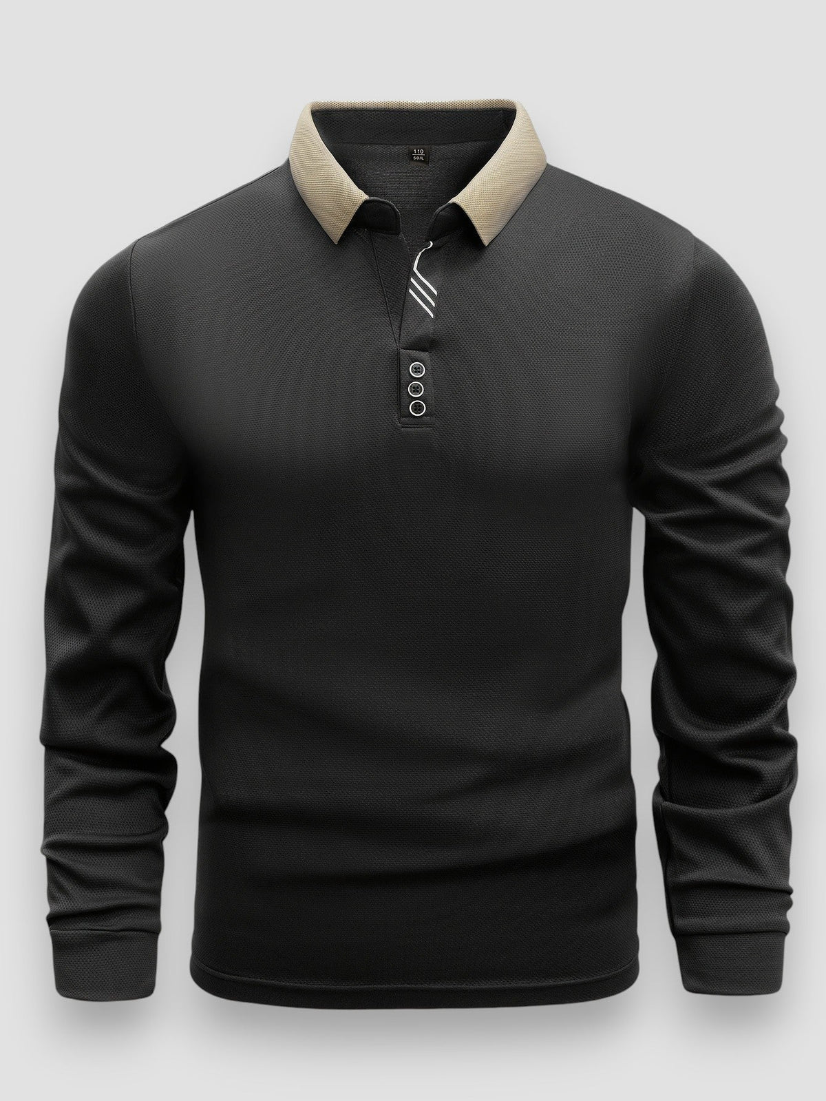 Caleb - Smart Casual Long Sleeve Polo | By Mason & Reed London