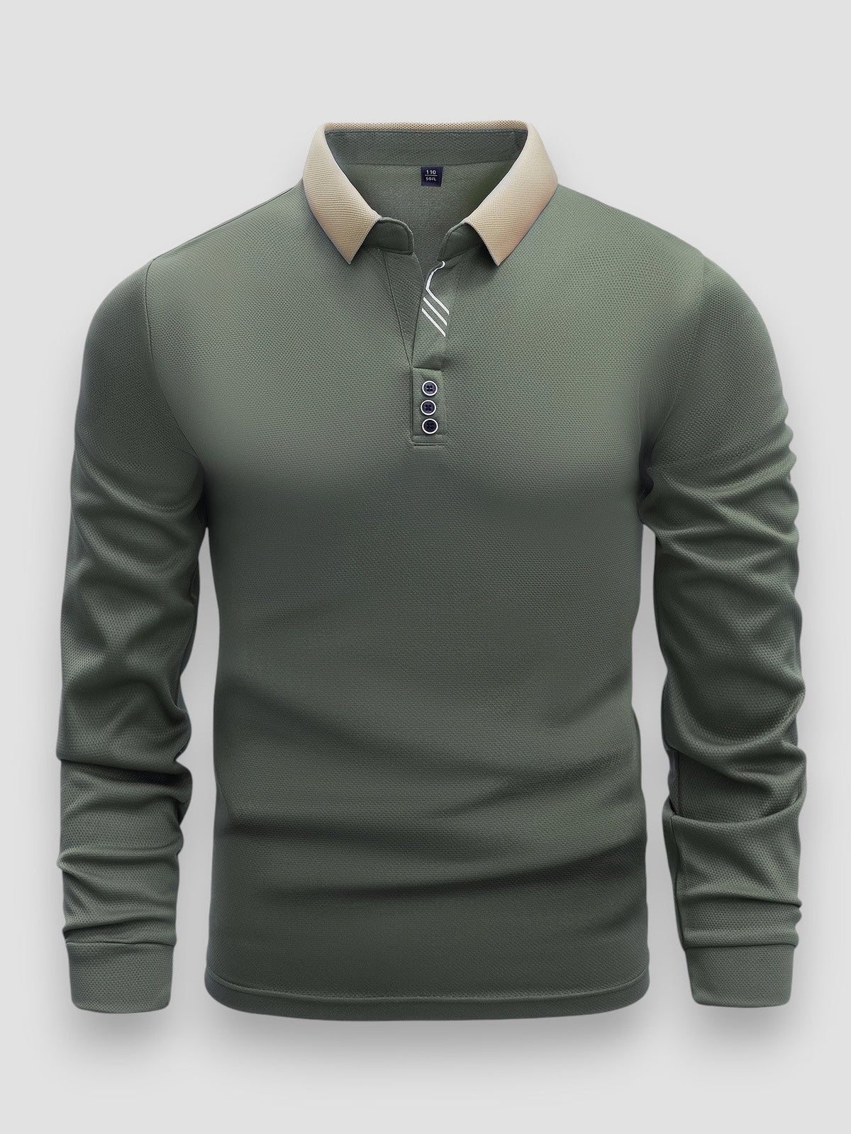 Caleb - Smart Casual Long Sleeve Polo | By Mason & Reed London